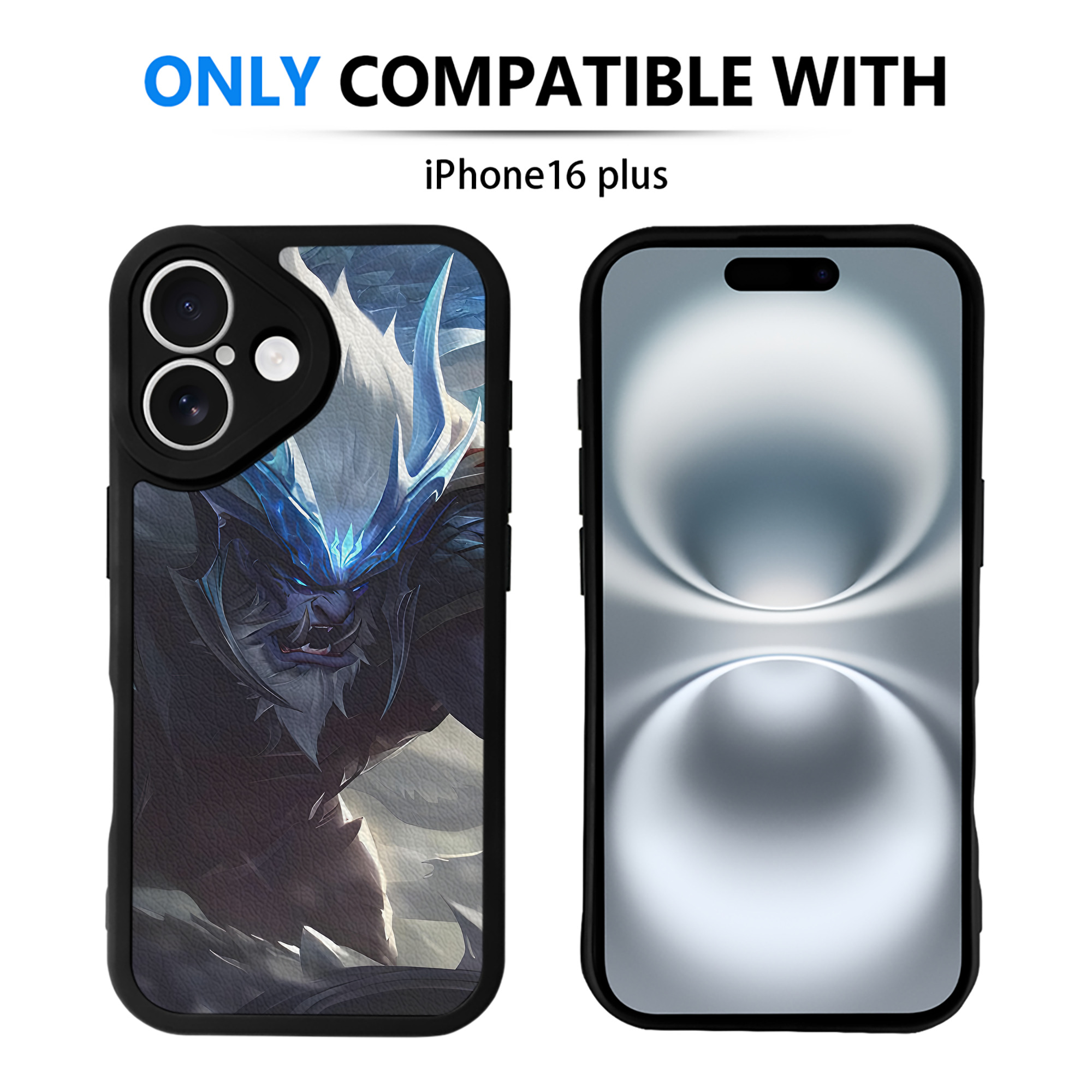 （画像用） リーグ・オブ・レジェンド League of Legends LOL 【iPhone 16シリーズ対応】シリコンスマホケース（レザー調） 材質：シリコン